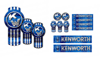 Medium Blue/Chrome Kenworth Emblem Skins