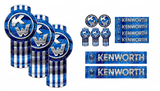 Medium Blue/Chrome Kenworth Emblem Skins