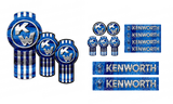 Medium Blue/Chrome Kenworth Emblem Skins
