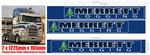 Merrett Logging Static Cling Cab-Over Window Banners