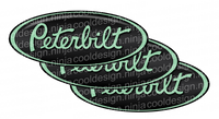Black Fade Peterbilt Emblem Skins