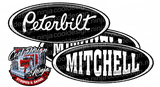 Black and White Mitchell Peterbilt Emblem Skins