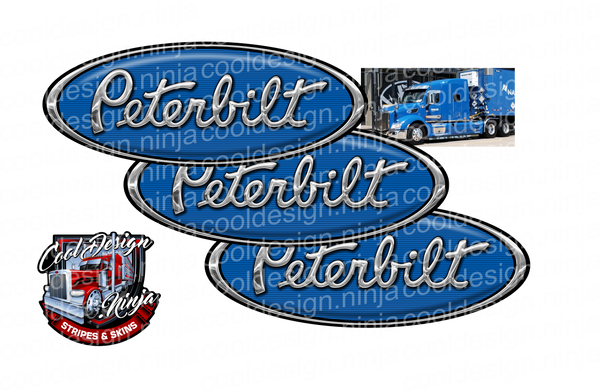 Nalco Blue Peterbilt Emblem Skins