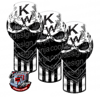 Black Bandit Skull Kenworth Emblem Skins