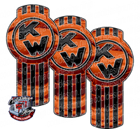 Orange Black and White Kenworth Emblem Skin Kit