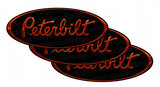 Orange and Black Peterbilt Emblem Skins