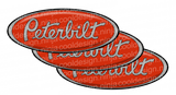 Orange Black Grey Peterbilt Emblem Skins