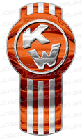 Orange Kenworth Emblem Skins x 3