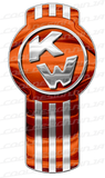 Orange Kenworth Emblem Skins x 3