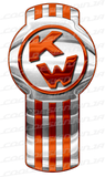 Orange Kenworth Emblem Skins x 3