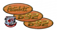 Orange and Gold Unit 692 Peterbilt Emblem Skins