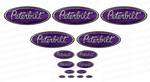 Chrome/Purple Peterbilt Emblem Skins
