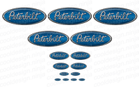 Blue Peterbilt Emblem Skins