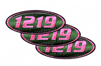 Pink and Green Peterbilt Emblem Skins