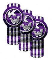 Purple Chrome Kenworth Emblem Skins