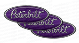 Purple and White Peterbilt Emblem Skins