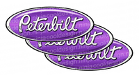 Purple and White Peterbilt Emblem Skins