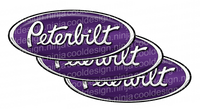 Purple and White Peterbilt Emblem Skins