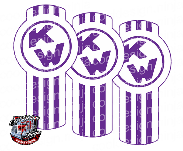 Purple and White Kenworth Emblem Skin