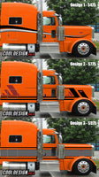 389 Peterbilt Chrome and Bar Stripe Kits