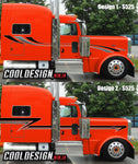 389 Peterbilt Dark Chrome Stripe Kits