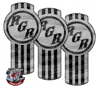 Grey and Black RGR Kenworth Emblem Skin Kit