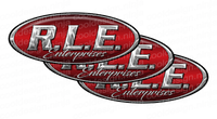 3-Pack Chrome/Red R.L.E Peterbilt Emblem Skins