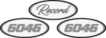 3-Pack Medium Grey/White Record Peterbilt Emblem Skins