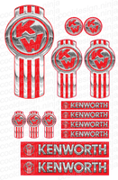 Red Chrome Kenworth Emblem Skins