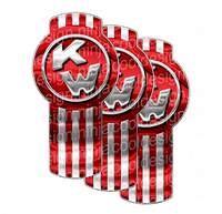 Red Kenworth Emblem Skin Kit