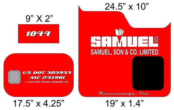 Samuel & Sons Door and Bunk Lettering
