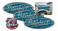 Seminole Teal Peterbilt Emblem Skins