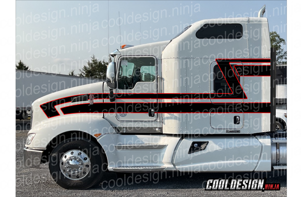 T660 70s Overshadow Kenworth Stripe Kit