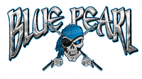 24 x 12 Blue Pearl Pontoon Boat Decals