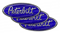 Ultra Marine Blue Peterbilt Emblem Skins