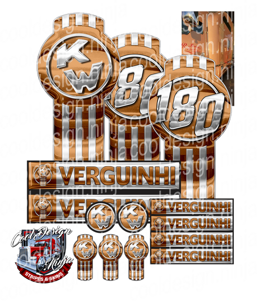 Unit 180 Verguinhi Kenworth Emblem Skin Kit