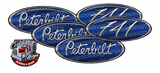 Viper Blue Unit 471 Peterbilt Emblem Skins