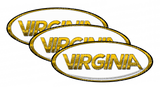 White and Gold Virginia Peterbilt Emblem Skins