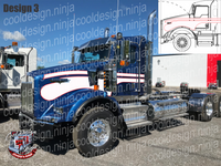 Kenworth T800 Seminole Stripe