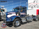 Kenworth T800 Seminole Stripe