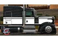 White W900 Seminole Kenworth Stripe Kit