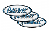 White and Blue Peterbilt Emblem Skins