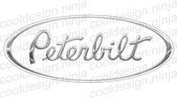 Snow White Peterbilt Emblem Skins 3-Pack