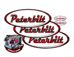 White and Red Shotgun Peterbilt Emblem Skins