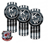 Dark Grey Classic Kenworth Emblem Skin Kit