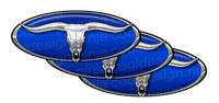 3-Pack Cobalt Bull Skull Pete Emblem Skins