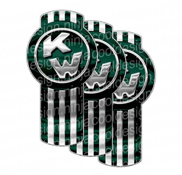 Dark Green Kenworth Emblem Skin Kit