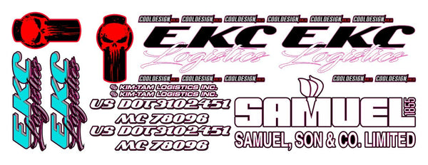 EKC Samuel Decals