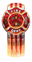 3-Pack of Kenworth Fire Department Emblem Skins