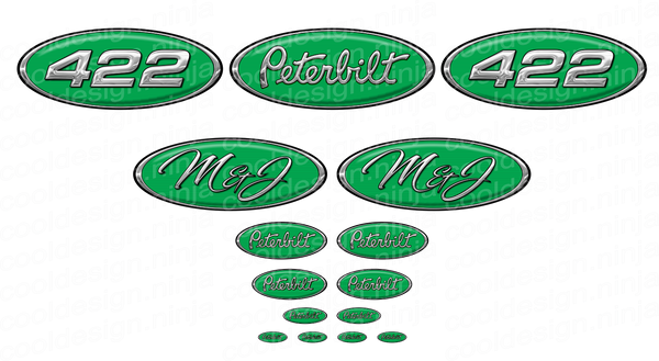 M&J Pete Emblem Skins - Pete/Unibilt Emblem Kit